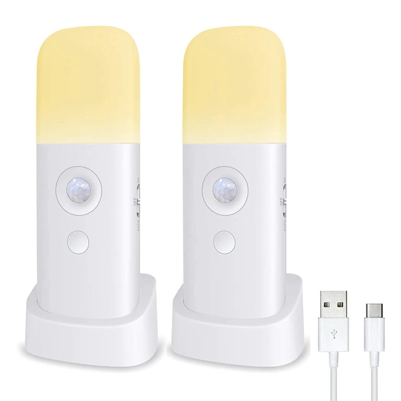 Motion Sensor Night Light Indoor USB Rechargeable Bedside Lamp Portable Nightlight with Adjustable Brightness and SOS
Motion Sensor Night Light Indoor USB Rechargeable Bedside Lamp Portable Nightlight with Adjustable Brightness and SOS