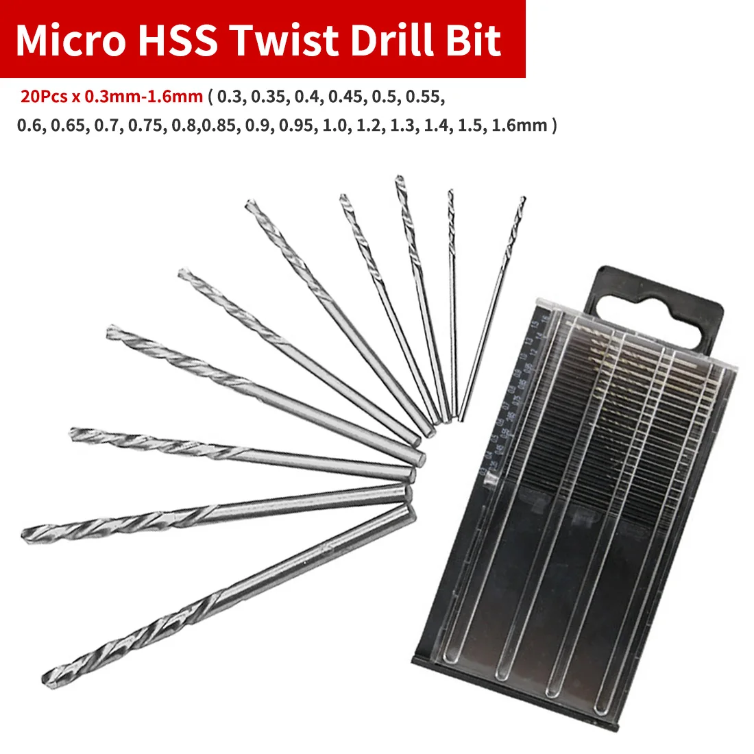 0.3mm-1.6mm drill bit set HSS twist drill bit model crafts mini drill bit with watch case repair tool
0.3mm-1.6mm drill bit set HSS twist drill bit model crafts mini drill bit with watch case repair tool