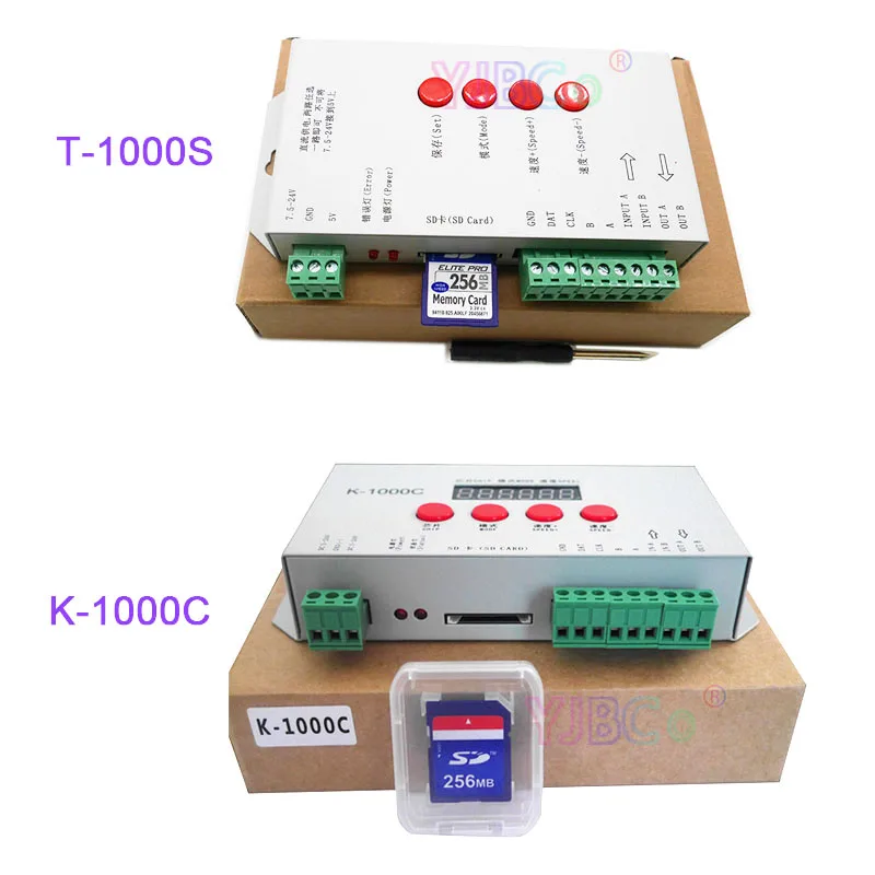 K-1000C (T-1000S Updated) Program LED controller K1000C WS2812B,WS2811,APA102,T1000S WS2813 2048 Pixels Controller DC5-24V
K-1000C (T-1000S Updated) Program LED controller K1000C WS2812B,WS2811,APA102,T1000S WS2813 2048 Pixels Controller DC5-24V