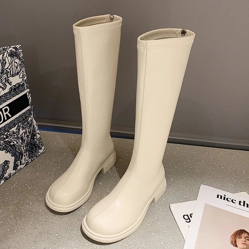Women's High Boots 2022 New Fall/winter Round Toe Zipper Women's Knee-length Knight Boots Thick-soled Comfortable Casual Boots
Women's High Boots 2022 New Fall/winter Round Toe Zipper Women's Knee-length Knight Boots Thick-soled Comfortable Casual Boots