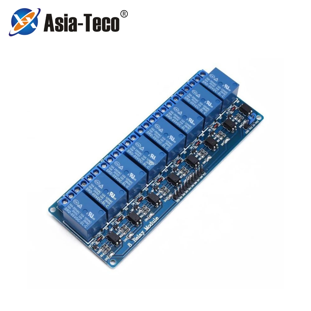 5V 12V 24V 8 channel relay module with optocoupler Relay Output way for arduino In stock | Безопасность и защита