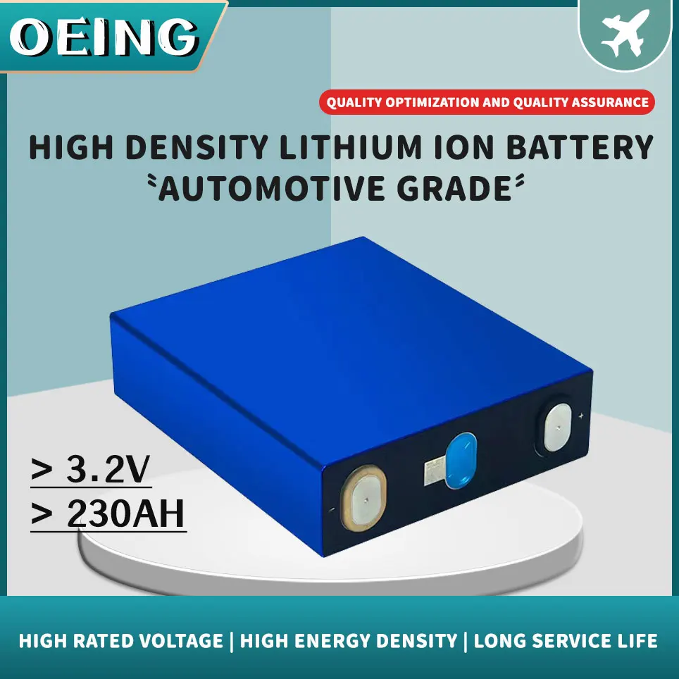 Original 3.2V 230Ah Lifepo4 Battery Grade A Lithium Iron Phosphate Prismatic New 12V 24V 36V 48V Solar Cells EU US TAX FREE
Original 3.2V 230Ah Lifepo4 Battery Grade A Lithium Iron Phosphate Prismatic New 12V 24V 36V 48V Solar Cells EU US TAX FREE