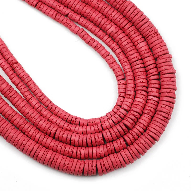 4/6/8MM Red Natural Volcanic Lava Stone Beads Flat Round Coins Spacers Loose Beads For Jewelry Making DIY Bracelets Accessories
4/6/8MM Red Natural Volcanic Lava Stone Beads Flat Round Coins Spacers Loose Beads For Jewelry Making DIY Bracelets Accessories