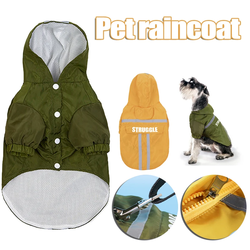 Dog Raincoat Waterproof Lightweight Rain Hooded Poncho Pet Supplies For Outdoor Walking DFDS889 
Dog Raincoat Waterproof Lightweight Rain Hooded Poncho Pet Supplies For Outdoor Walking DFDS889