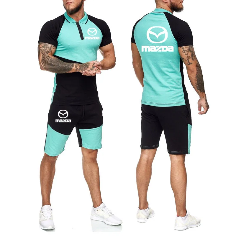 2021 Fashion Casual Sportshirt Summer Mazda car logo Print Mens Stitching color Suit Mens Suit T-shirt + shorts 2-Piece Set
2021 Fashion Casual Sportshirt Summer Mazda car logo Print Mens Stitching color Suit Mens Suit T-shirt + shorts 2-Piece Set