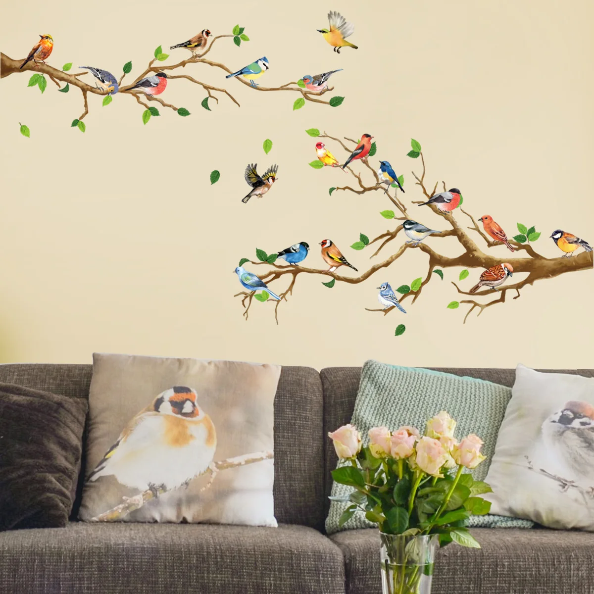 Flower Bird Branches Wall Sticker for Living Room TV Backdrop Wall Decor Self Adhesive Wallpaper Home Decor Art
Flower Bird Branches Wall Sticker for Living Room TV Backdrop Wall Decor Self Adhesive Wallpaper Home Decor Art