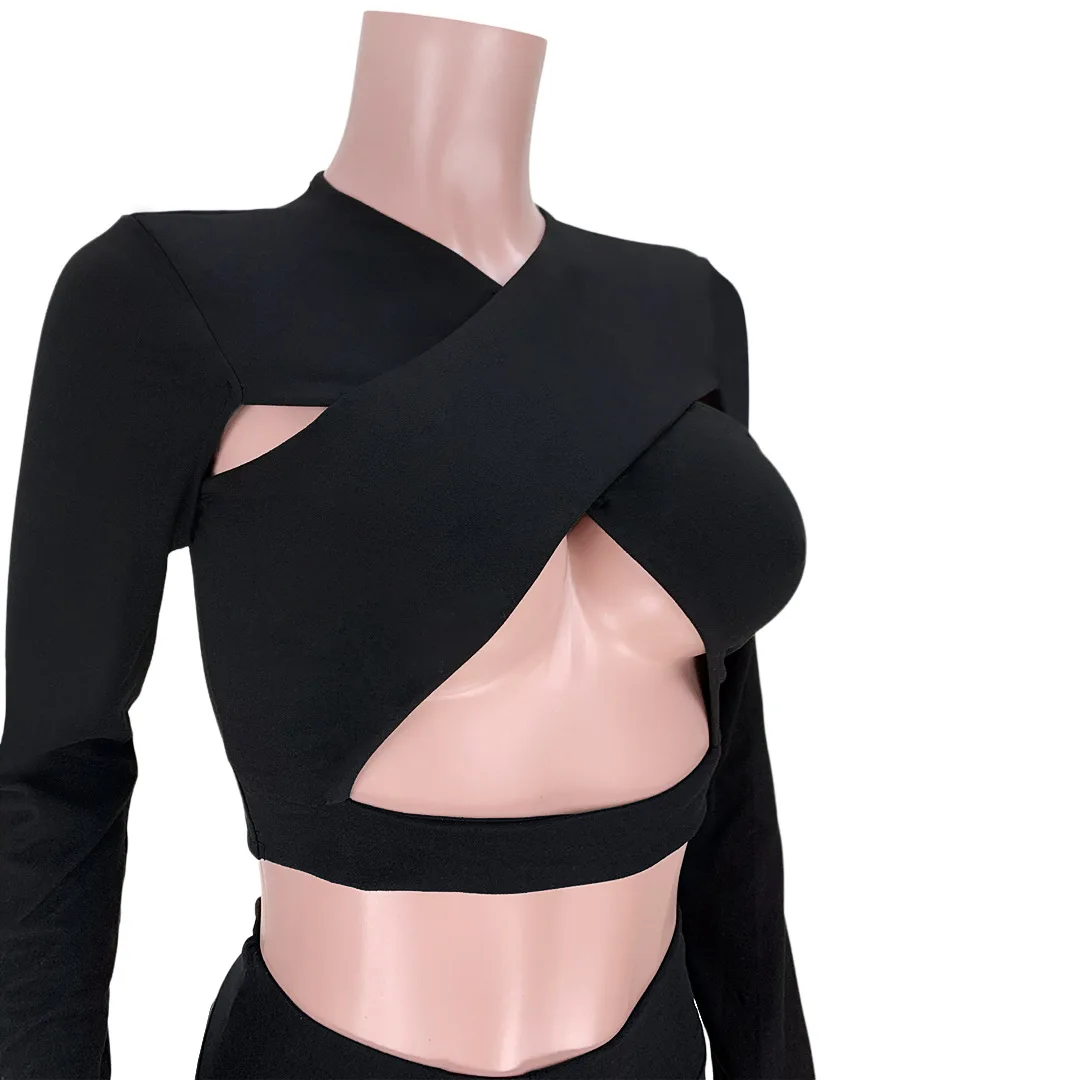 2021 Casual Women Autumn Two Piece Set Cut Out Full Sleeve Shirt And Long Pants Solid Color Tracksuit Matching Set Outfit
2021 Casual Women Autumn Two Piece Set Cut Out Full Sleeve Shirt And Long Pants Solid Color Tracksuit Matching Set Outfit