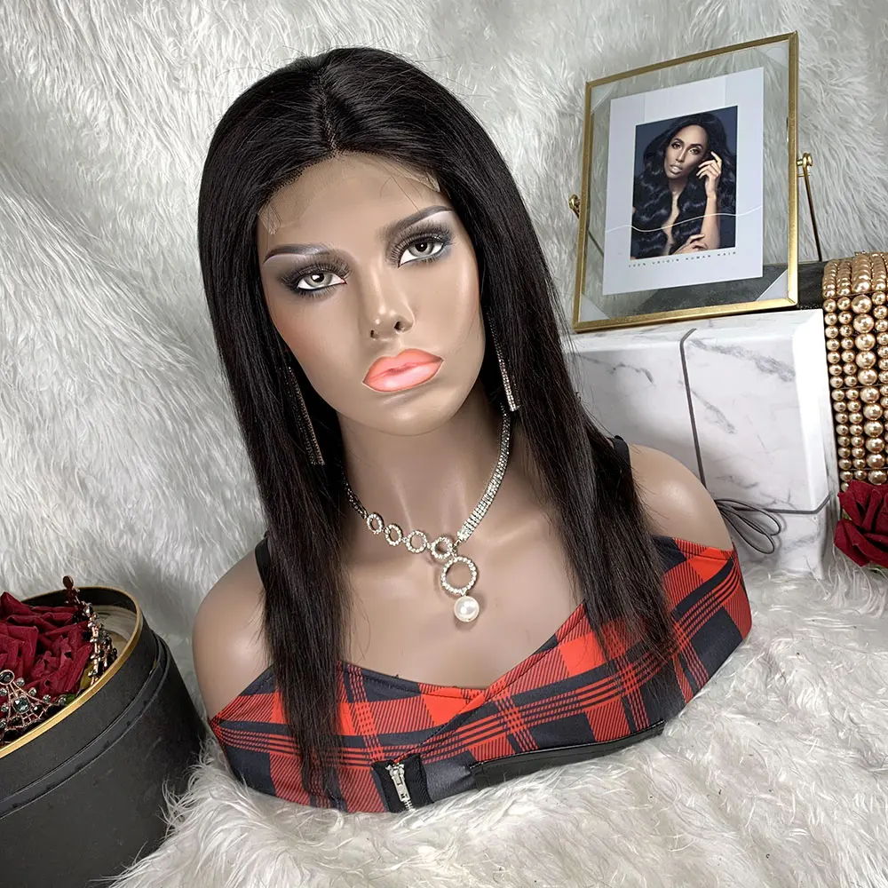 Straight 4x4 Lace Closure Wig Virgin Remy Brazilian Human Hair Pre Plucked Natural Color Straight Human Hair Wig for Black Women
Straight 4x4 Lace Closure Wig Virgin Remy Brazilian Human Hair Pre Plucked Natural Color Straight Human Hair Wig for Black Women