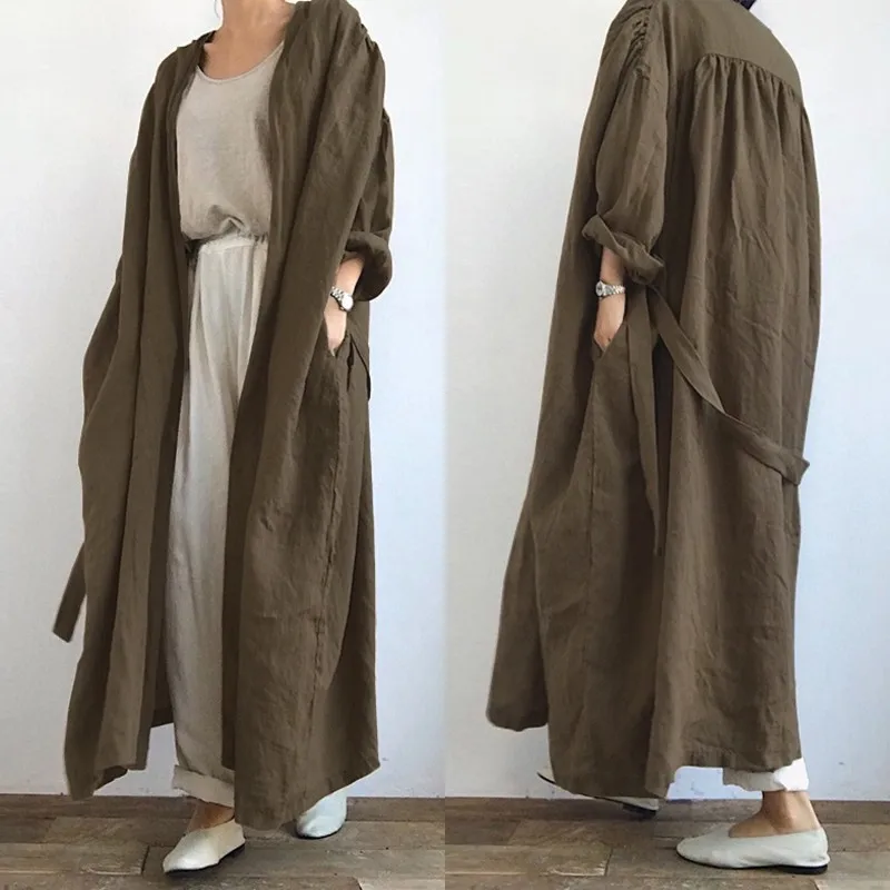 ZANZEA 2023 Kaftan Cotton Long Cardigan Womens Autumn Blouse Casual Long Sleeve Coats Female Solid Blusas Oversized Tunic
ZANZEA 2023 Kaftan Cotton Long Cardigan Womens Autumn Blouse Casual Long Sleeve Coats Female Solid Blusas Oversized Tunic