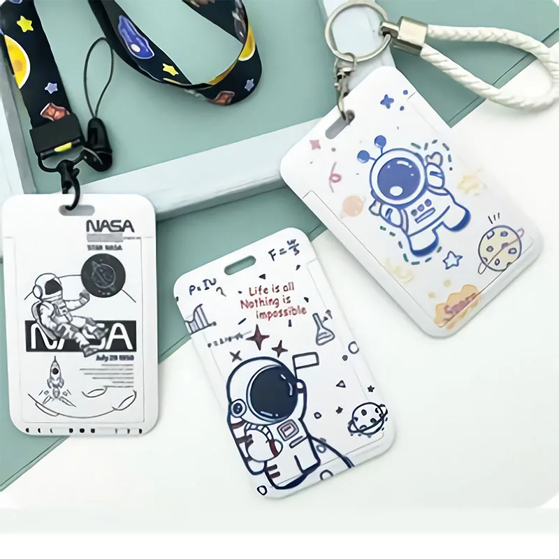 1PCS Plastic Student Slide Id Bus Access Card Holder Bags with Keyring Doll New Astronaut Cute Card Holder Case for Girl Boy
1PCS Plastic Student Slide Id Bus Access Card Holder Bags with Keyring Doll New Astronaut Cute Card Holder Case for Girl Boy