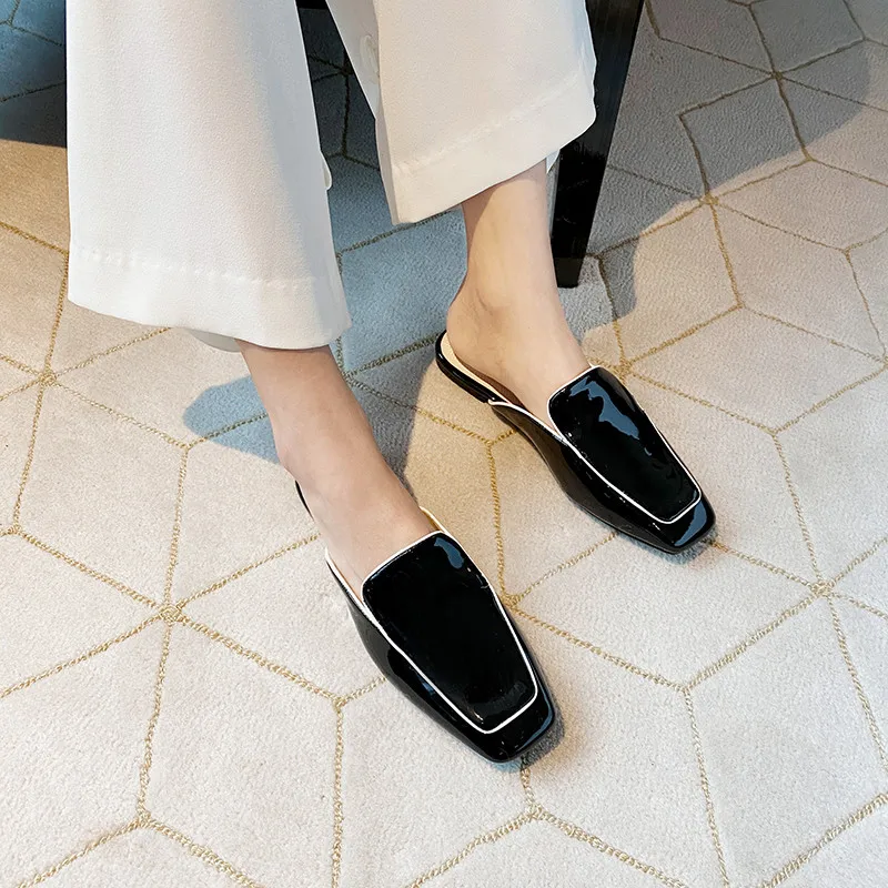 MEMUNIA 2020 new arrive women slipper patent leather square toe spring summer casual shoes comfortable flat slipper woman
MEMUNIA 2020 new arrive women slipper patent leather square toe spring summer casual shoes comfortable flat slipper woman