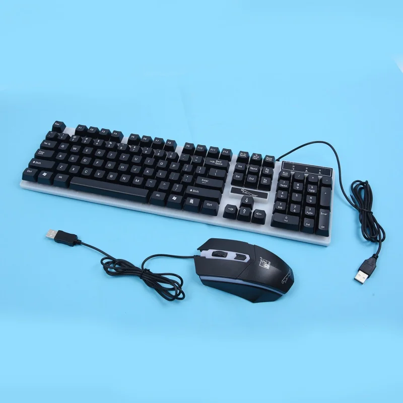 1 Set Keyboard Mouse G21 Colorful LED Mechanical Keyboard + Mouse For Game Player 3D Anti-slip Wheel Suspended Keyboard Design
1 Set Keyboard Mouse G21 Colorful LED Mechanical Keyboard + Mouse For Game Player 3D Anti-slip Wheel Suspended Keyboard Design