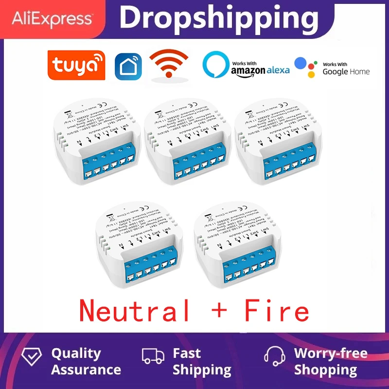 Tuya 2 Way WiFi Smart Light Switch Universal Breaker Timer Smart Life APP Wireless Remote Control Works With Alexa Google Home 
Tuya 2 Way WiFi Smart Light Switch Universal Breaker Timer Smart Life APP Wireless Remote Control Works With Alexa Google Home