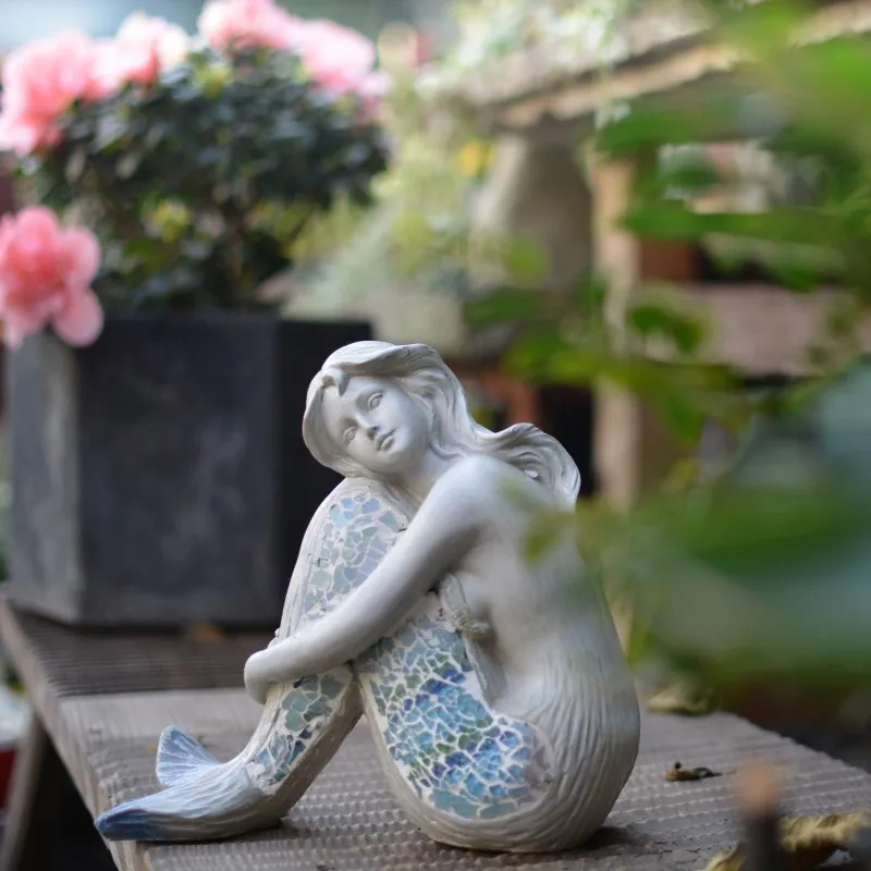 Creative resin mermaid garden decoration outdoor courtyard retro old desktop decoration fairy tale garden home decoration
Creative resin mermaid garden decoration outdoor courtyard retro old desktop decoration fairy tale garden home decoration