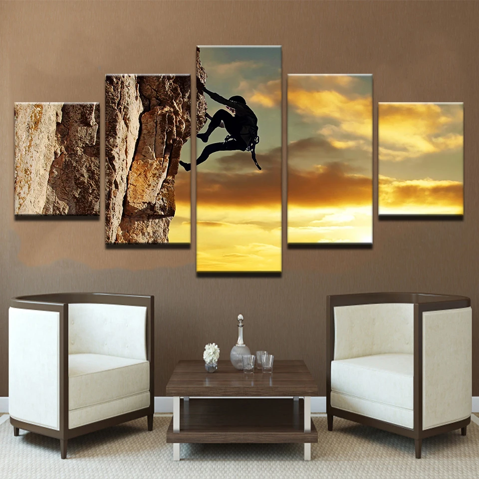 Modular Canvas HD Prints Posters Home Decor Wall Art Pictures 5 Pieces The Climb Paintings No Frame
Modular Canvas HD Prints Posters Home Decor Wall Art Pictures 5 Pieces The Climb Paintings No Frame
