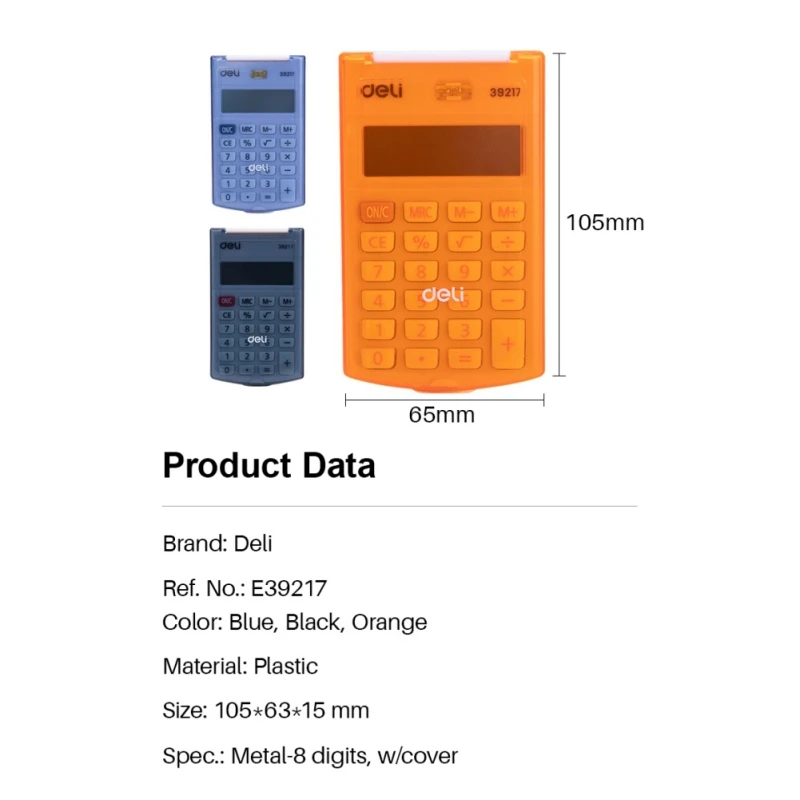 Deli Calculator Portable calculator 10-digit system Widescreen display to meet the needs of large amounts of calculation
Deli Calculator Portable calculator 10-digit system Widescreen display to meet the needs of large amounts of calculation