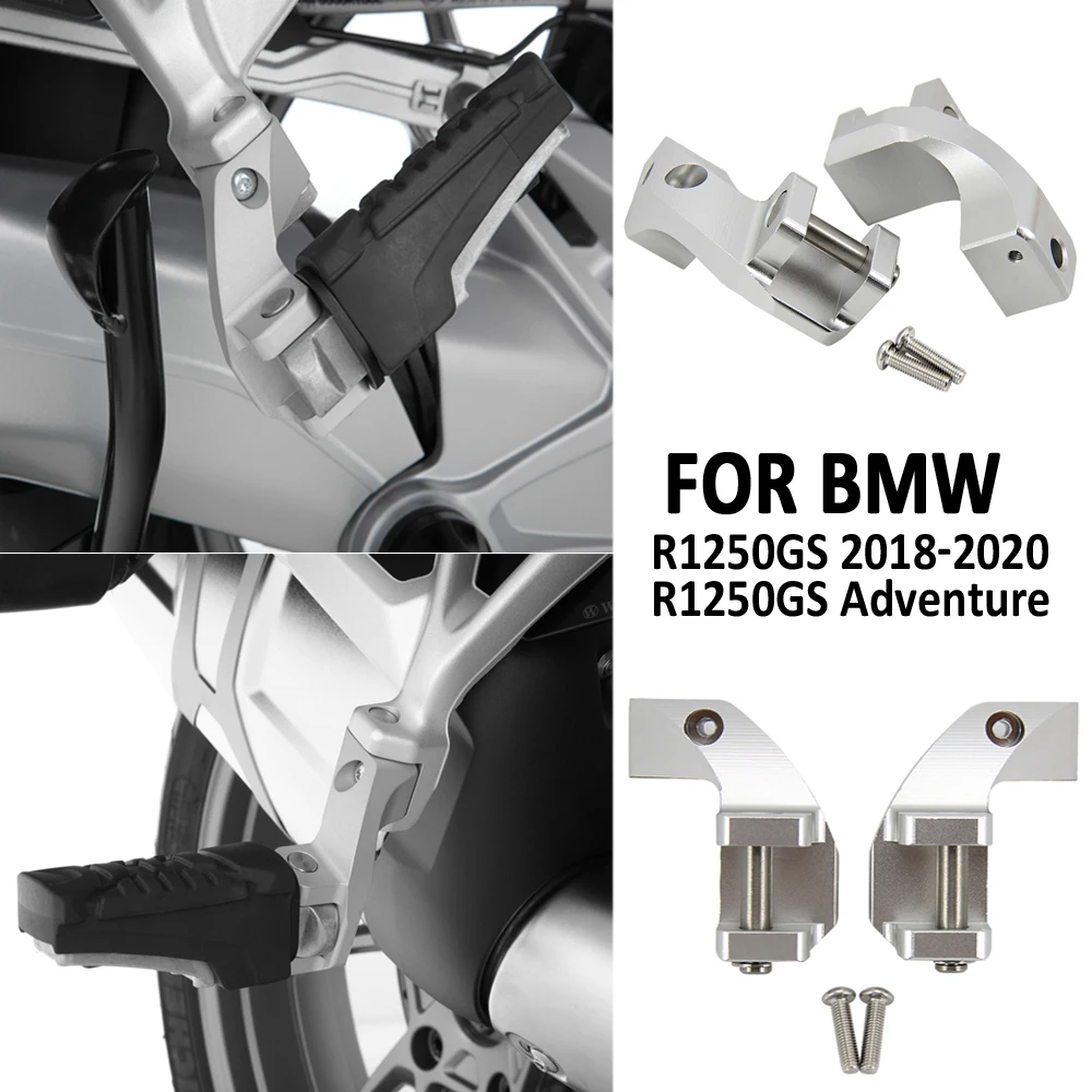 NEW Motorcycle Silver Foot peg Passenger Footpeg Lowering Kit For BMW R1250GS Adventure R 1250 GS ADV 2018 2019 2020
NEW Motorcycle Silver Foot peg Passenger Footpeg Lowering Kit For BMW R1250GS Adventure R 1250 GS ADV 2018 2019 2020