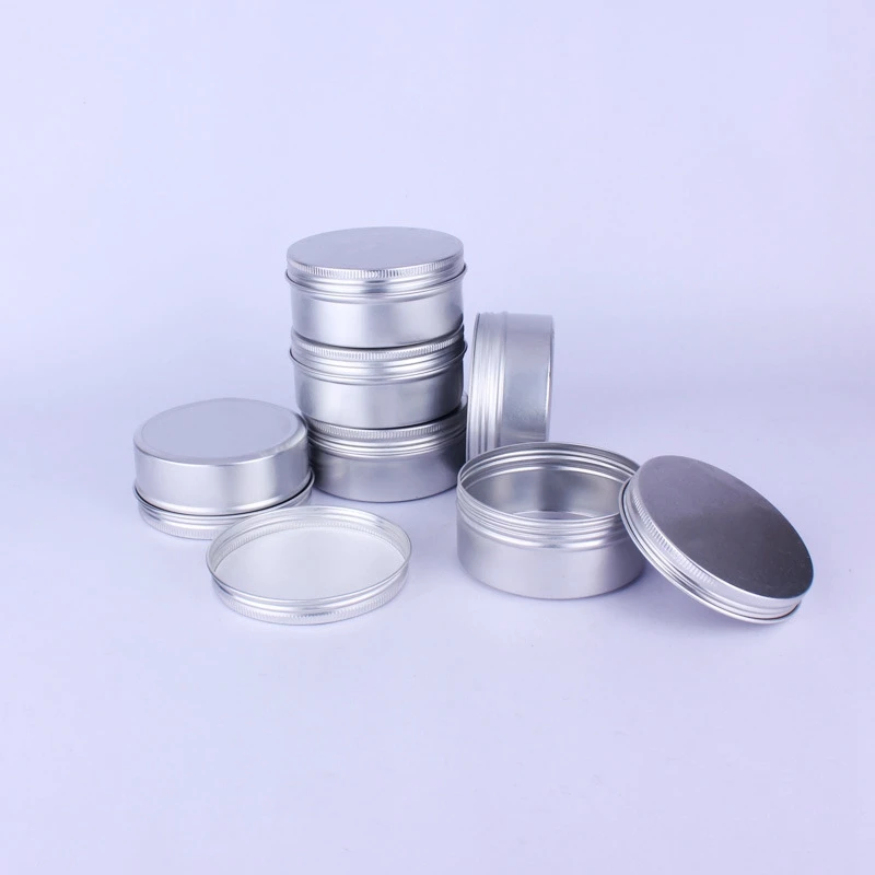 20 pcs/Lot 150ML Aluminum Jars For Tea Storage Silver Medal Aluminum Round Case 150g Powder Handcream Wax Case MC1608
20 pcs/Lot 150ML Aluminum Jars For Tea Storage Silver Medal Aluminum Round Case 150g Powder Handcream Wax Case MC1608
