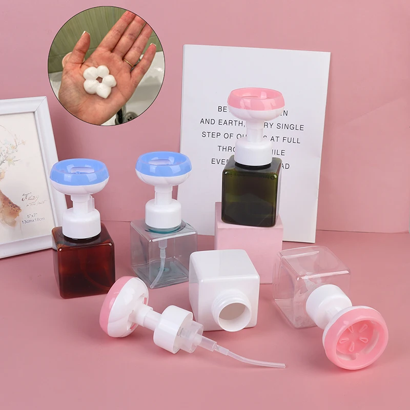 Soap Bottle Foaming Lotions Refillable Bottle Flower Pump Head Soap Shampoo Cosmetic Empty Bottle 250ML
Soap Bottle Foaming Lotions Refillable Bottle Flower Pump Head Soap Shampoo Cosmetic Empty Bottle 250ML