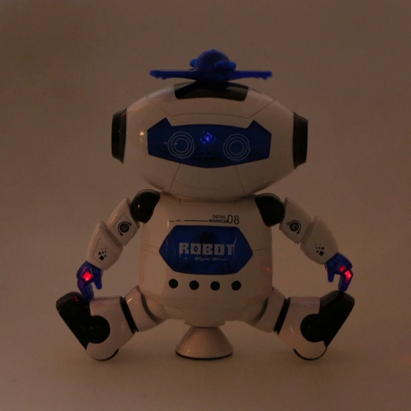 Electronic Walking Dancing Robot Toys With Music Lightening For Kids F3ME