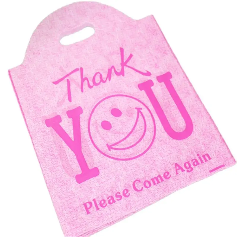 Pink Thickening Large Plastic Shopping Bags Thank You Gift Packaging with Smile Face Wholesale 50pcs/lot 25*35cm
Pink Thickening Large Plastic Shopping Bags Thank You Gift Packaging with Smile Face Wholesale 50pcs/lot 25*35cm