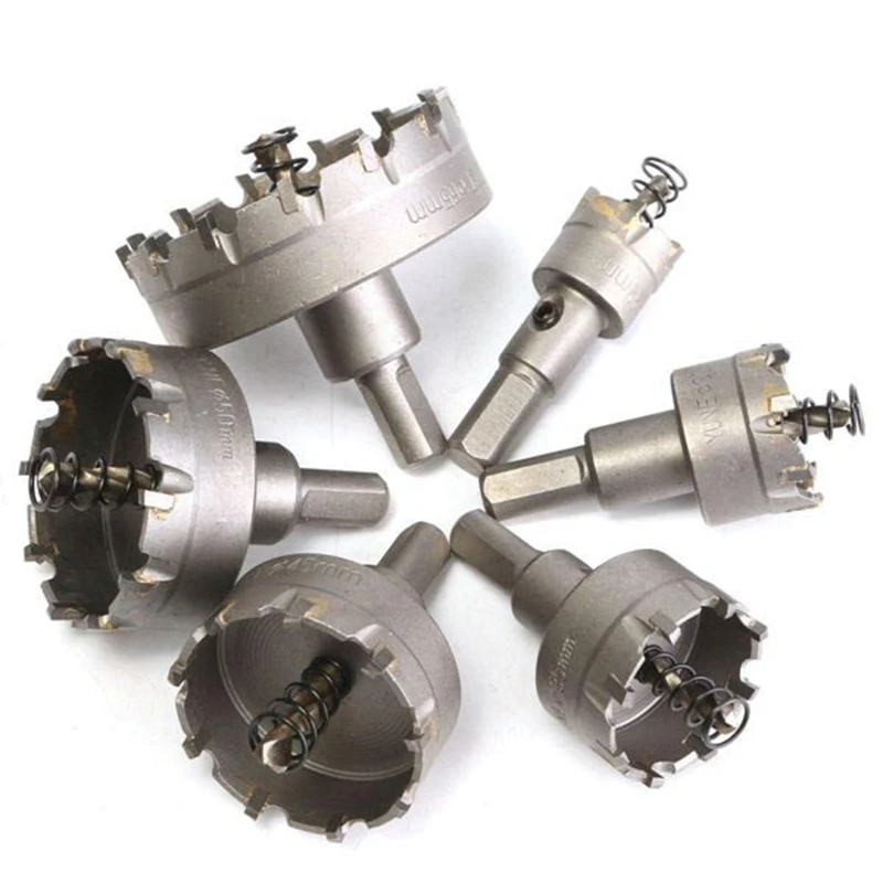 Alloy Stainless Steel Hole Saw Set 6-Piece Set of High-Speed Steel Hole Drill Bits (22mm 30mm 35mm 45mm 50mm 65mm)
Alloy Stainless Steel Hole Saw Set 6-Piece Set of High-Speed Steel Hole Drill Bits (22mm 30mm 35mm 45mm 50mm 65mm)