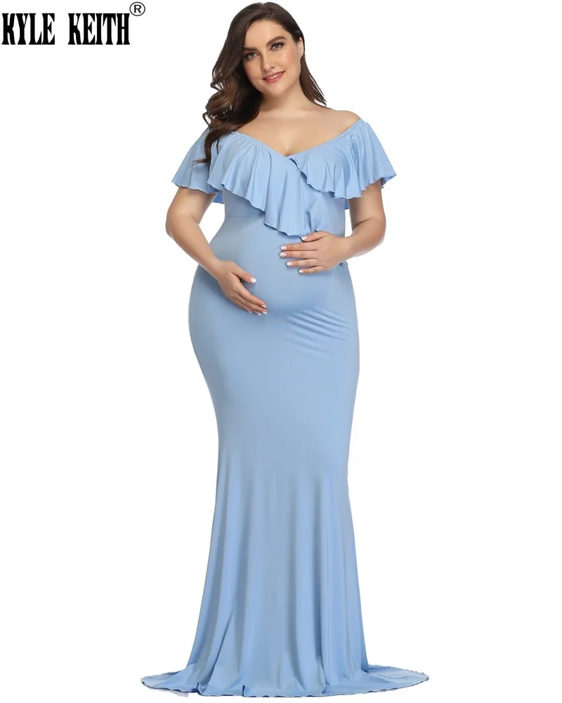 Women Off Shoulder Maternity Dress Slim Cross-Front V Neck Gowns for Photo Shoot Pregnancy Dress Photography Sukienka Maxi 
Women Off Shoulder Maternity Dress Slim Cross-Front V Neck Gowns for Photo Shoot Pregnancy Dress Photography Sukienka Maxi