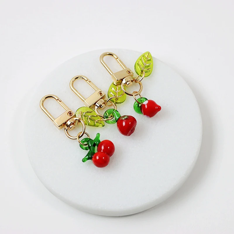 Red Cherry Keychain Keyring Crystal Rhinestone Cute Strawberry Fruit Female Bag Pendant Accessories Key Chain Ring Jewelry
Red Cherry Keychain Keyring Crystal Rhinestone Cute Strawberry Fruit Female Bag Pendant Accessories Key Chain Ring Jewelry