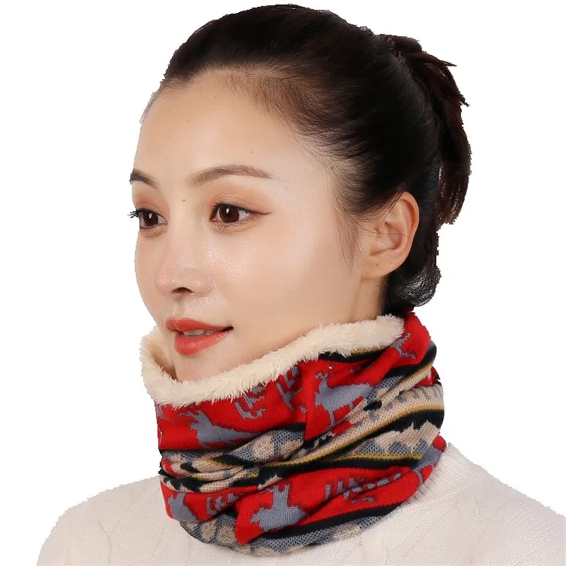 2020 Winter Men Women Knitted Ring Scarf Neck Warmer Plush Inside Print Snood Scarves Fur Collar Bandana Female Beanie Hat
2020 Winter Men Women Knitted Ring Scarf Neck Warmer Plush Inside Print Snood Scarves Fur Collar Bandana Female Beanie Hat