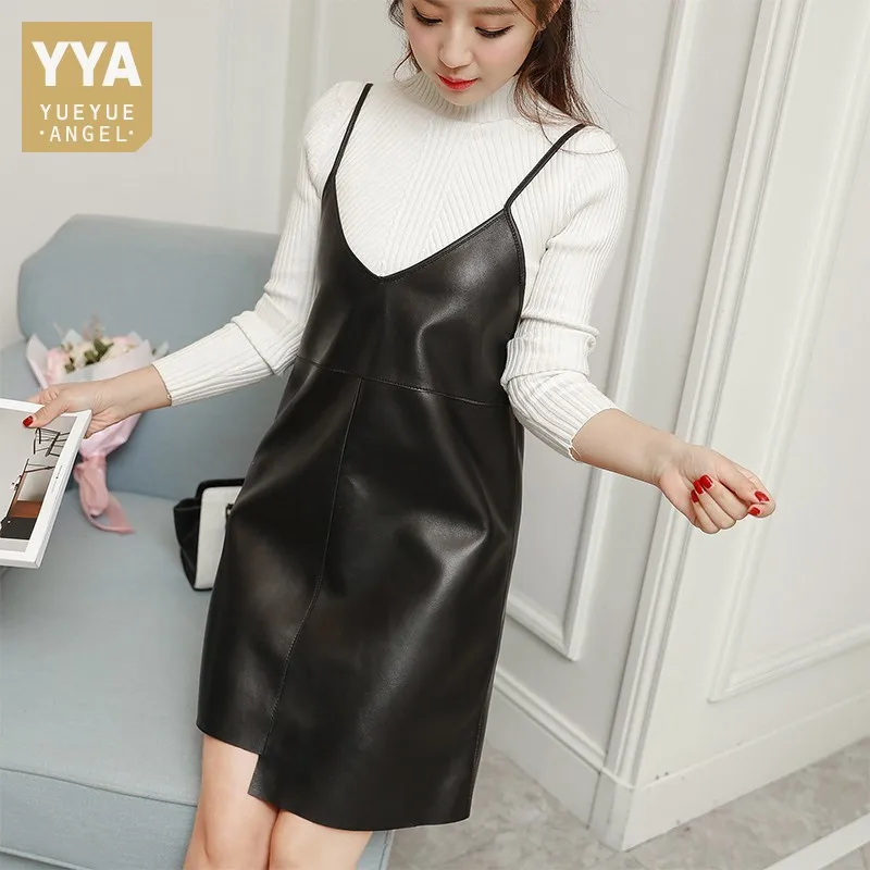 Женское асимметричное платье-трапеция из натуральной овечьей кожи, с V-образным вырезом
Женское асимметричное платье-трапеция из натуральной овечьей кожи, с V-образным вырезом