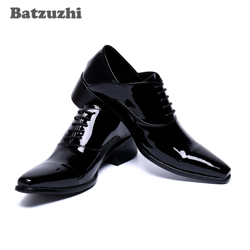 Batzuzhi Handmade Pointed Toe Men Shoes Black Formal Leather Dress Shoes Oxfords Lace-up Zapatos Hombre, Big Sizes 38-46!
Batzuzhi Handmade Pointed Toe Men Shoes Black Formal Leather Dress Shoes Oxfords Lace-up Zapatos Hombre, Big Sizes 38-46!