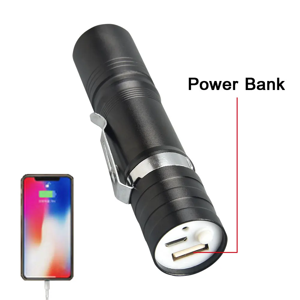 ZHIYU USB Rechargeable T6 LED Flashlight for Camping Hiking 4 Mode Flash Light Power Bank Pen Lights Torch Built in Battery Lamp
ZHIYU USB Rechargeable T6 LED Flashlight for Camping Hiking 4 Mode Flash Light Power Bank Pen Lights Torch Built in Battery Lamp