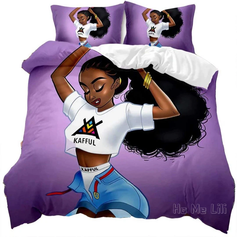 Комплект черного пододеяльника для девочек от Ho Me Lili в афроамериканском стиле, постельное белье с волшебным 3D-принтом, подарок на день рожде...
Комплект черного пододеяльника для девочек от Ho Me Lili в афроамериканском стиле, постельное белье с волшебным 3D-принтом, подарок на день рожде...