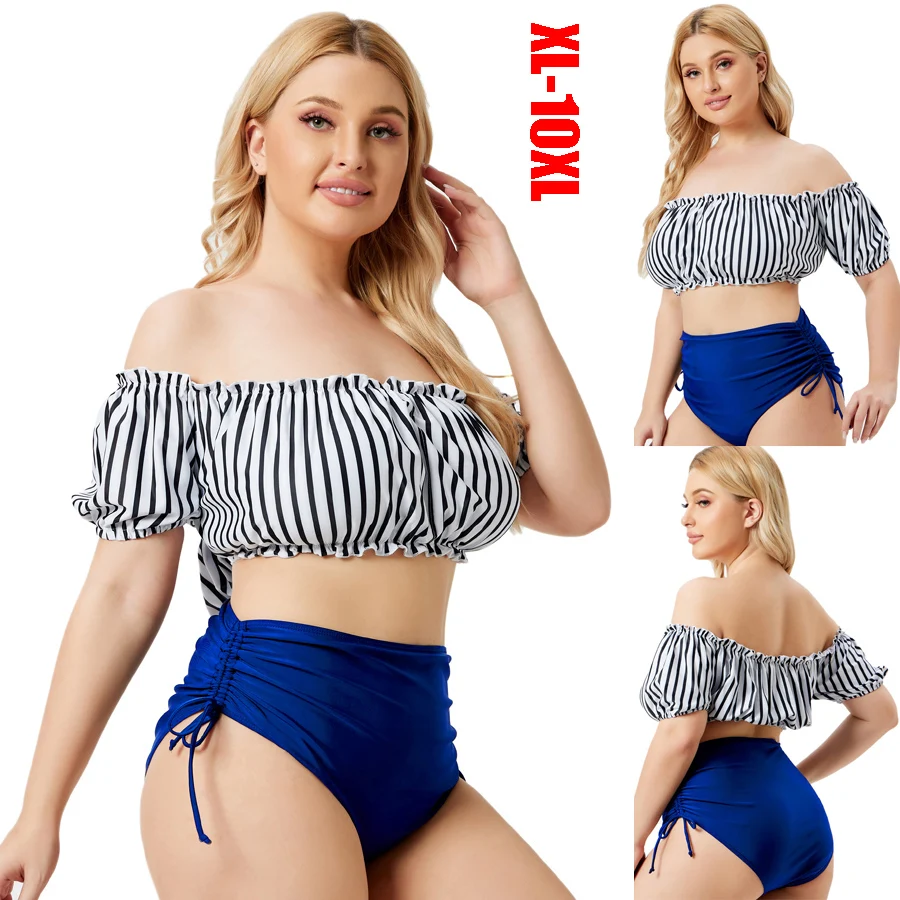 2022 XL-10XL Retro Print Bikini Set Women Suit Tankini Ruffle Off Shoulder Swimsuit Beachwear Padded Two Piece
2022 XL-10XL Retro Print Bikini Set Women Suit Tankini Ruffle Off Shoulder Swimsuit Beachwear Padded Two Piece