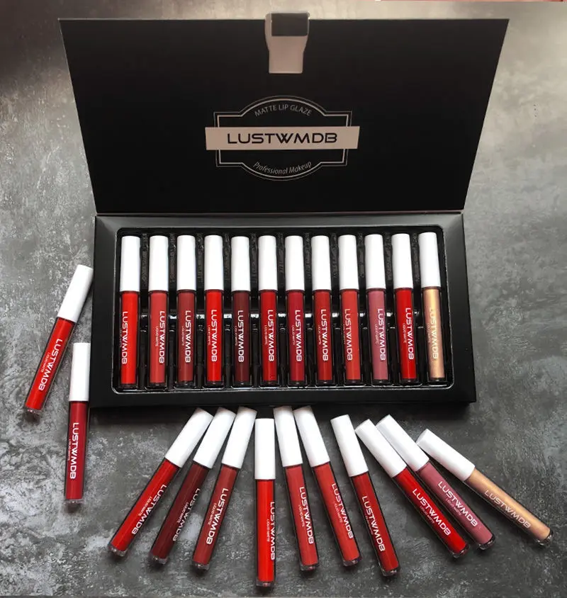 12 Colors Velvet Matte Lip Glaze Set Moisturizing Waterproof Quick-Drying Non-Fading Non-Stick Cup Lipstick Women Cosmetic TSLM1
12 Colors Velvet Matte Lip Glaze Set Moisturizing Waterproof Quick-Drying Non-Fading Non-Stick Cup Lipstick Women Cosmetic TSLM1