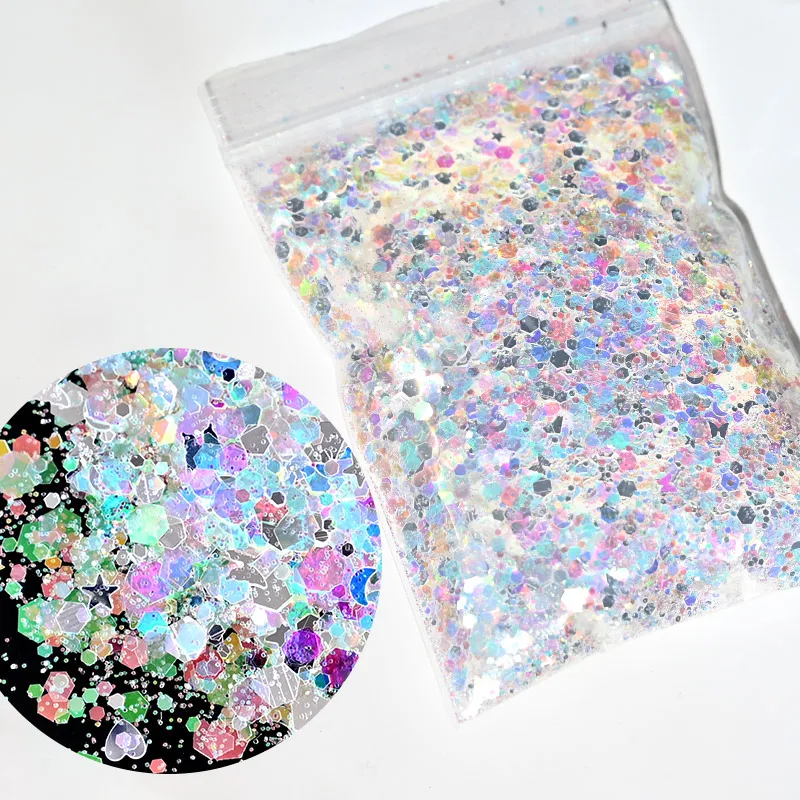 50g Nail AB Mermaid Sequins Holographic Glitter Mix Hexagon Iridescent for Nails Art Manicure Tips Loose Glitter Sequins GOngjiA
50g Nail AB Mermaid Sequins Holographic Glitter Mix Hexagon Iridescent for Nails Art Manicure Tips Loose Glitter Sequins GOngjiA