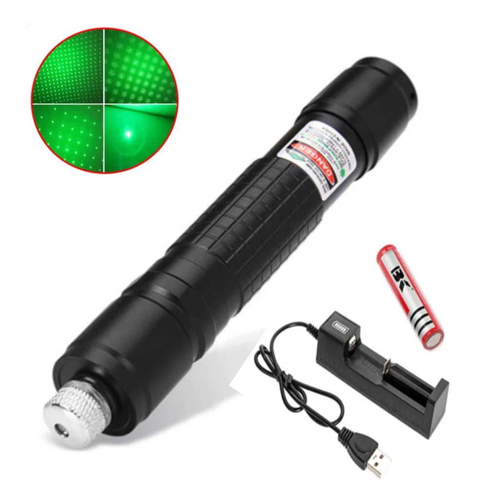 New Powerful Green Laser Pointer 018 Green Dot Laser Sight 5mW Laser Burning Equipment with 18650 Battery + Charger Combination
New Powerful Green Laser Pointer 018 Green Dot Laser Sight 5mW Laser Burning Equipment with 18650 Battery + Charger Combination