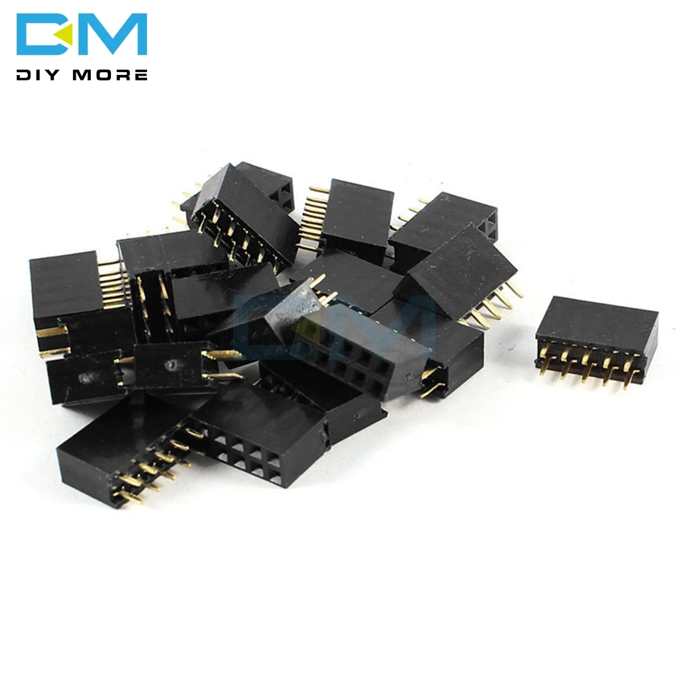 10PCS 2X5Pin 2x5 2*5 10P 2.54mm Double Row Female Straight Header Pitch Socket Pin Strip 10PIN Connector
10PCS 2X5Pin 2x5 2*5 10P 2.54mm Double Row Female Straight Header Pitch Socket Pin Strip 10PIN Connector