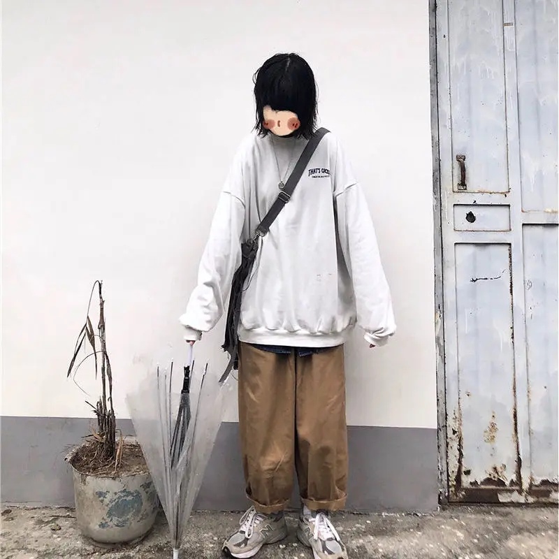 QWEEK Korean Style Brown Cargo Pants Women Baggy Streetwear Black Oversize Harem Pants Vintage Grunge Trousers for Female Kpop 
QWEEK Korean Style Brown Cargo Pants Women Baggy Streetwear Black Oversize Harem Pants Vintage Grunge Trousers for Female Kpop