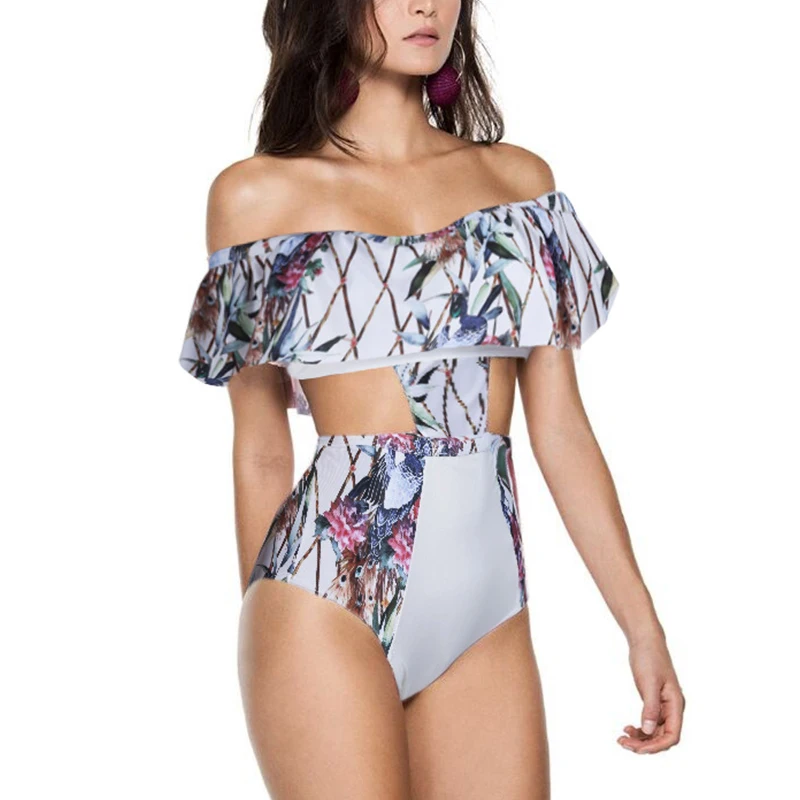 Summer Sexy One Piece Swimwear Women Swimsuit 2021 Female Off Shoulder Hollow Bather Bathing Suit Strapless Bandeau Jumpsuit 
Summer Sexy One Piece Swimwear Women Swimsuit 2021 Female Off Shoulder Hollow Bather Bathing Suit Strapless Bandeau Jumpsuit