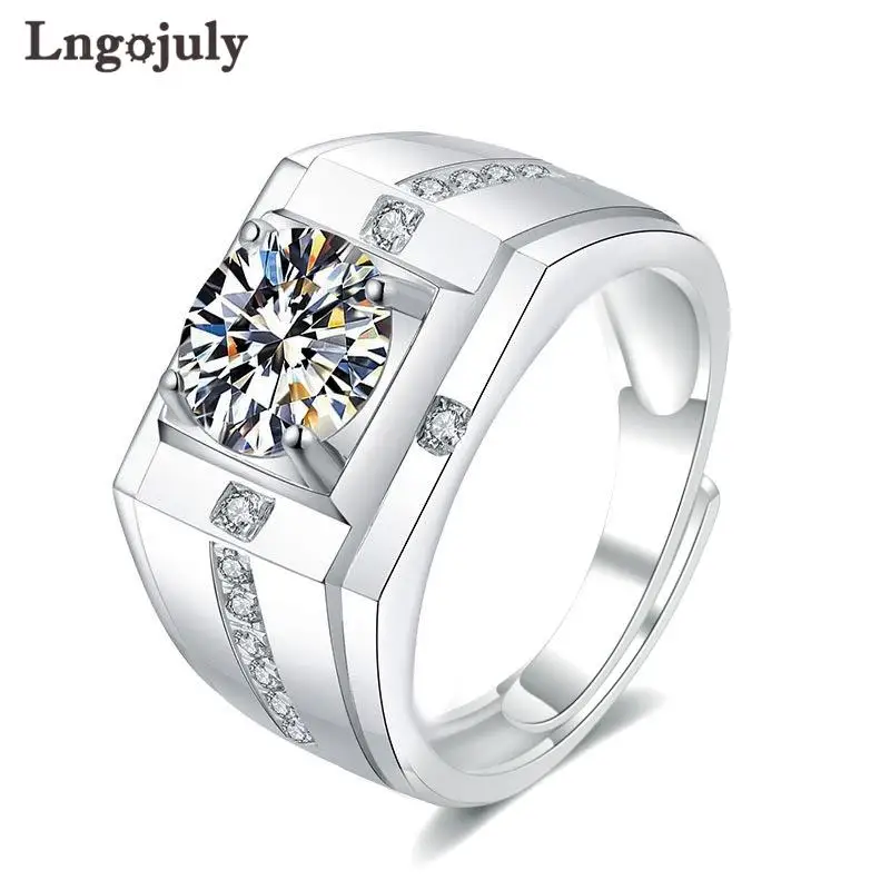 Pure 925 Sterling Silver 1ct 2ct Classic Style Luxury Moissanite Ring Wedding Party Anniversary Ring For Men Fine Jewelry
Pure 925 Sterling Silver 1ct 2ct Classic Style Luxury Moissanite Ring Wedding Party Anniversary Ring For Men Fine Jewelry