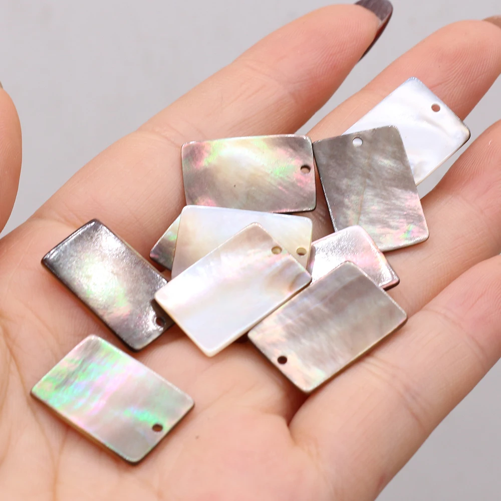 Natural Black Shell Pendant Mother Of Pearl Rectangle Small Pendant For Jewelry Making DIY Necklace Earrings Accessory
Natural Black Shell Pendant Mother Of Pearl Rectangle Small Pendant For Jewelry Making DIY Necklace Earrings Accessory