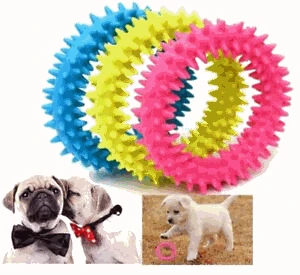 1PC Dog Puppy Dental Soft Rubber Teething Play Toy Pet Train Chew Ring Healthy Gum Exercise Pet's Sensitivity Supplies
1PC Dog Puppy Dental Soft Rubber Teething Play Toy Pet Train Chew Ring Healthy Gum Exercise Pet's Sensitivity Supplies