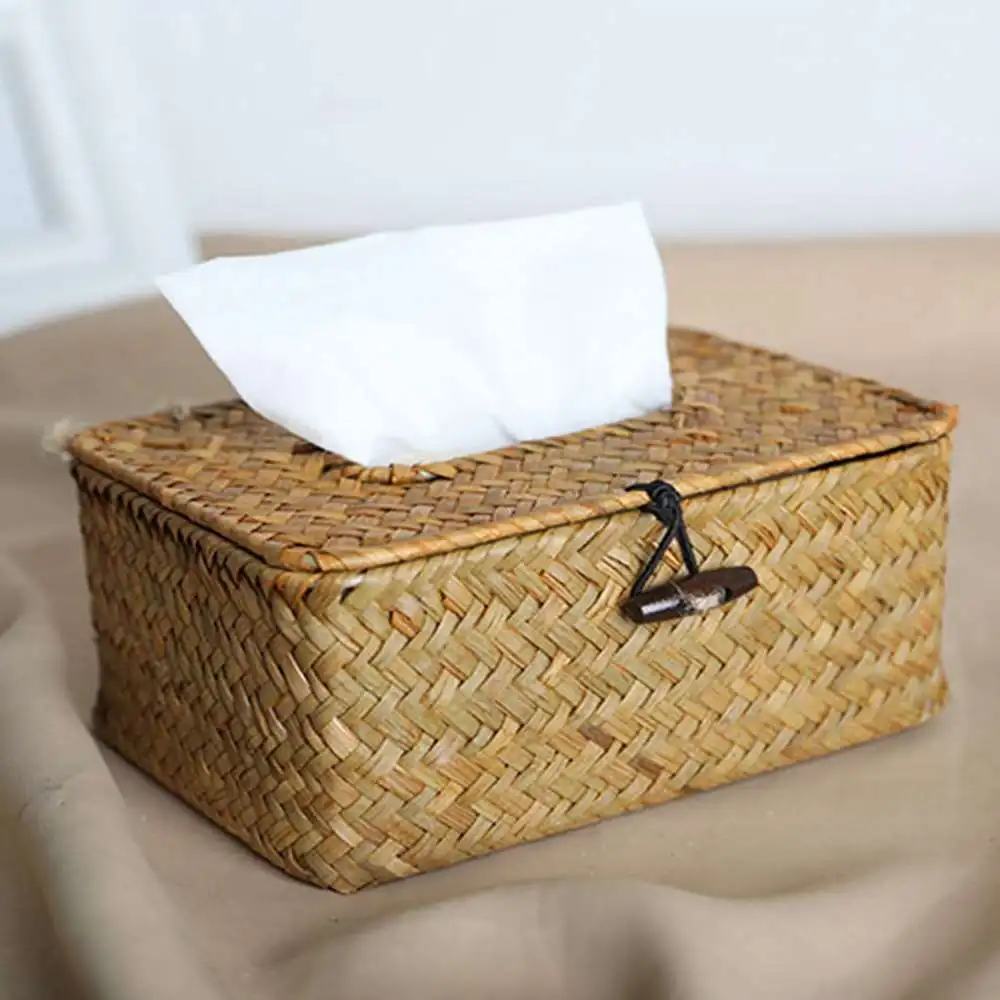 Creativity Weaving Removable Tissue Box Paper Storage Case Home Hotel Desktop Napkin Container Simple Style Hollow Rectangle Box
Creativity Weaving Removable Tissue Box Paper Storage Case Home Hotel Desktop Napkin Container Simple Style Hollow Rectangle Box