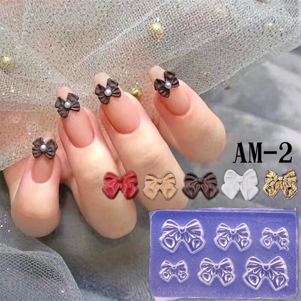 3D Silicone Mold Elegant Transparent Bow Heart Ribbon Pattern UV Gel Polish Nail Art Stamping Plate Manicure Tools
3D Silicone Mold Elegant Transparent Bow Heart Ribbon Pattern UV Gel Polish Nail Art Stamping Plate Manicure Tools