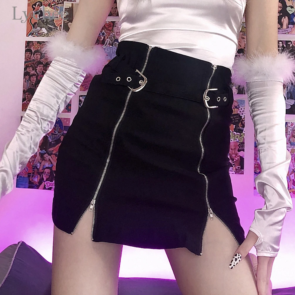 Lychee Harajuku Women Zipper High Waist Skirt Sexy Casual Mini Dress Streetwear Female Black Short Skirts
Lychee Harajuku Women Zipper High Waist Skirt Sexy Casual Mini Dress Streetwear Female Black Short Skirts