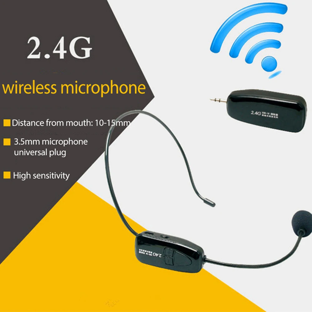 Wireless Microphone Headset Headset Mic and Handheld Mic 2 in 1 Voice Amplifier Mic for Speakers, Teacher Microphone
Wireless Microphone Headset Headset Mic and Handheld Mic 2 in 1 Voice Amplifier Mic for Speakers, Teacher Microphone