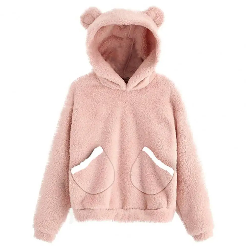 Autumn Winter Women's sweatshirt Oversized hoodie Ear Pockets Long Sleeve Hooded Coat Sweatshirt Streetwear
Autumn Winter Women's sweatshirt Oversized hoodie Ear Pockets Long Sleeve Hooded Coat Sweatshirt Streetwear