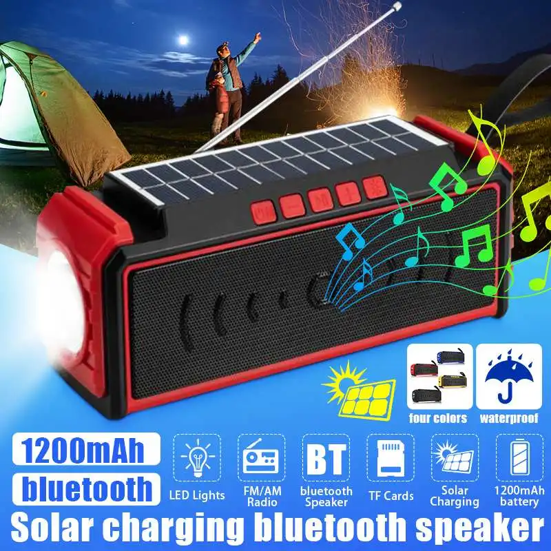 Portable Solar Charging bluetooth Speaker Wireless Bass Subwoofer Outdoor FM Radio Stereo Sound Music Box bluetooth 5.0 Speaker
Portable Solar Charging bluetooth Speaker Wireless Bass Subwoofer Outdoor FM Radio Stereo Sound Music Box bluetooth 5.0 Speaker