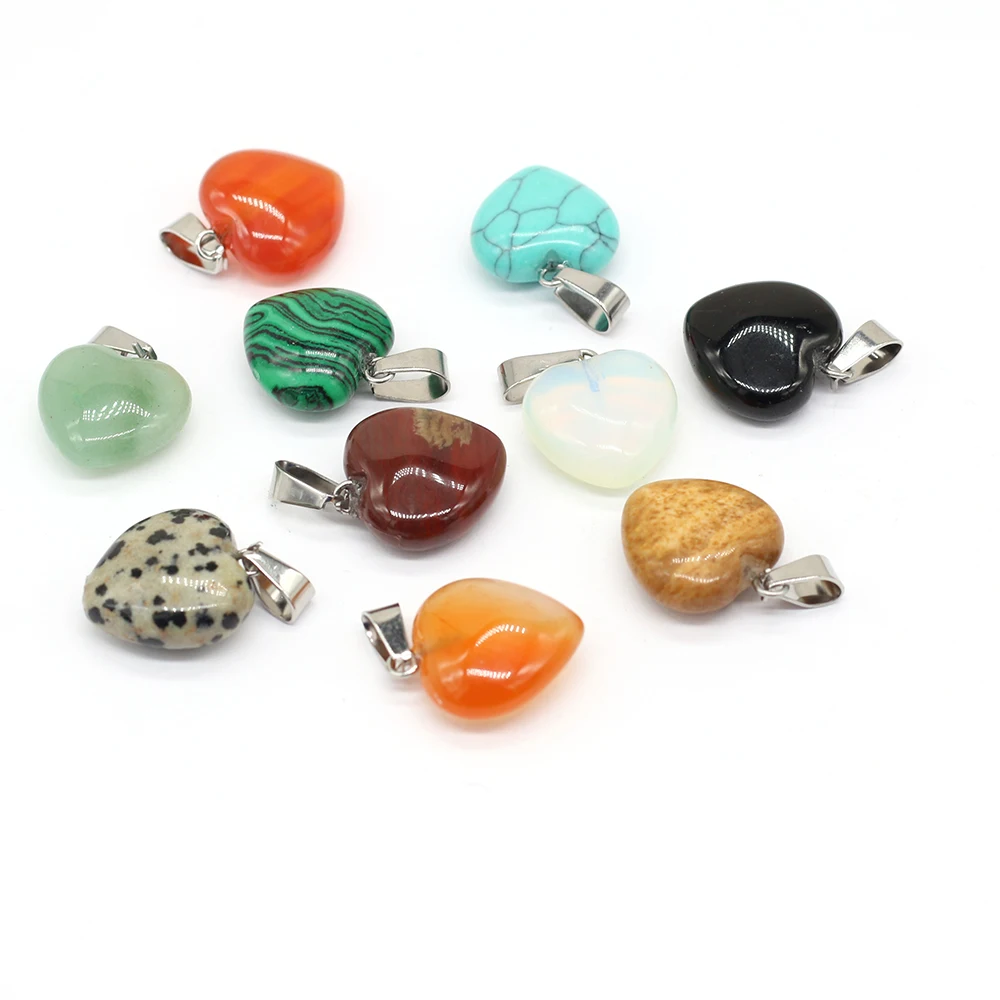 6pcs Natural Heart Shape Agate Green Aventurine Stone Pendant for Women Necklace Earring Accessories Jewelry Size 16x16mm
6pcs Natural Heart Shape Agate Green Aventurine Stone Pendant for Women Necklace Earring Accessories Jewelry Size 16x16mm
